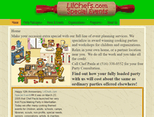 Tablet Screenshot of lilchefs.com
